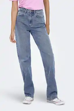 Wehkamp ONLY highwaist straight leg jeans light blue denim aanbieding
