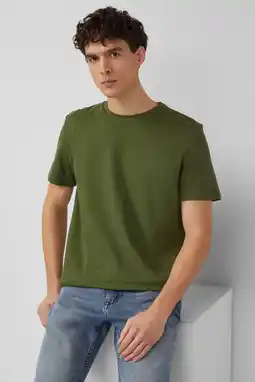Wehkamp s.Oliver regular T-shirt donkergroen aanbieding
