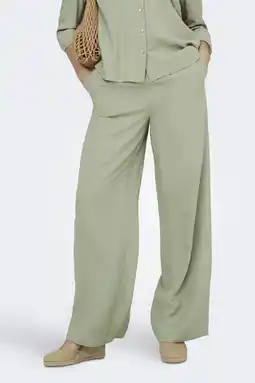 Wehkamp JDY straight regularwaist casual broek lichtgroen aanbieding