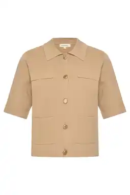 Wehkamp Expresso vest beige gebreid aanbieding