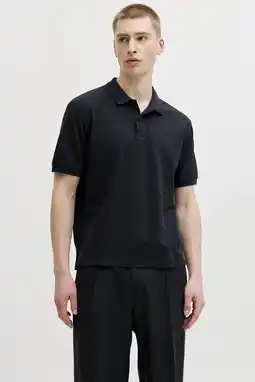 Wehkamp JACK & JONES PREMIUM regular polo donkerblauw aanbieding