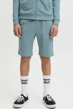 Wehkamp JACK & JONES JUNIOR regular sweatshort groen aanbieding