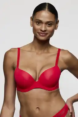 Wehkamp Marie Jo voorgevormde push-up bh Louie rood aanbieding