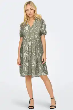 Wehkamp ONLY trapeze jurk met zebraprint aanbieding
