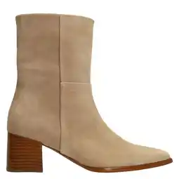 Wehkamp Manfield suède enkellaarzen beige aanbieding