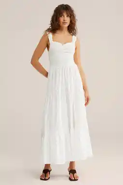 Wehkamp WE Fashion maxi jurk broderie wit aanbieding