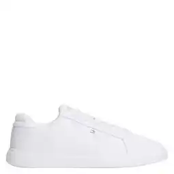 Wehkamp Tommy Hilfiger leren sneakers wit aanbieding
