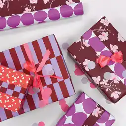 Wehkamp CollectivWarehouse x Wehkamp cadeaupapier - Pink Plum Party (set van 3) aanbieding
