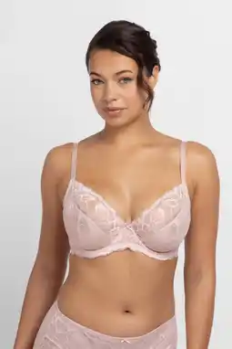 Wehkamp Dorina Curve niet-voorgevormde beugelbh Perfect Lace lichtroze aanbieding