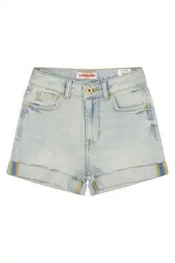 Wehkamp Vingino regularwaist short light blue denim aanbieding