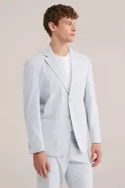 Wehkamp WE Fashion geruit colbert lichtblauw aanbieding