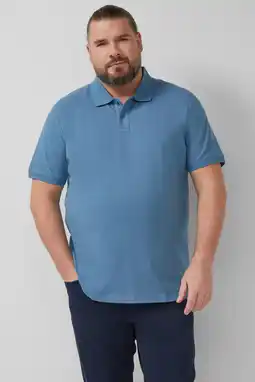 Wehkamp s.Oliver Big Size regular polo Plus Size blauw aanbieding