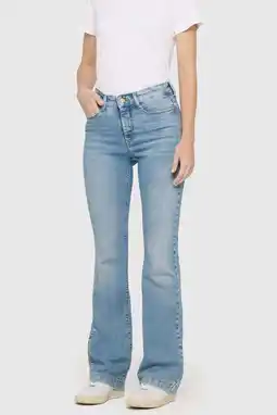 Wehkamp MAC straight leg jeans light blue denim aanbieding