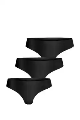 Wehkamp Björn Borg seamless string (set van 3) zwart aanbieding