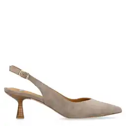 Wehkamp Manfield suède slingback pumps beige aanbieding
