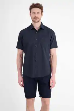 Wehkamp LERROS regular fit overhemd - donkerblauw aanbieding