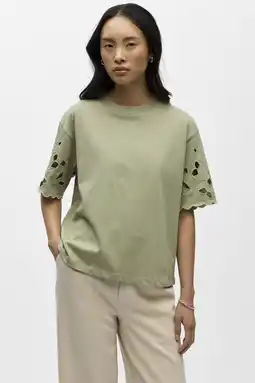 Wehkamp OBJECT T-shirt lichtkaki aanbieding