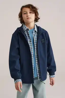 Wehkamp WE Fashion softshell jas lente donkerblauw aanbieding
