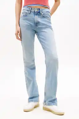 Wehkamp Tommy Jeans lowwaist bootcut jeans light blue denim aanbieding