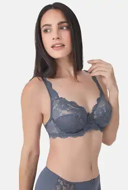 Wehkamp Sassa Mode niet-voorgevormde beugelbh Classic Lace blauw aanbieding