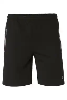 Wehkamp Donnay sportshort Nick zwart gemeleerd aanbieding