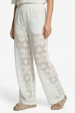 Wehkamp CS the Label straight highwaist broek crochet ecru aanbieding