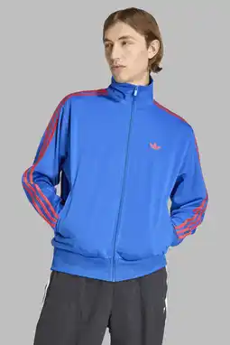 Wehkamp adidas Originals vest Firebird blauw/rood aanbieding