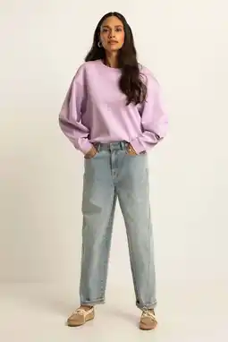 Wehkamp Expresso highwaist tapered jeans light blue denim aanbieding