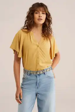 Wehkamp WE Fashion blouse oker aanbieding