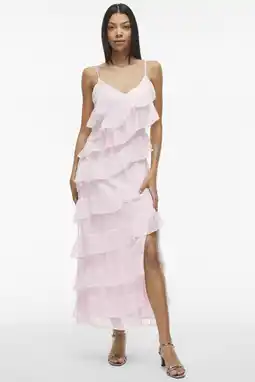 Wehkamp VILA maxi jurk lichtroze aanbieding