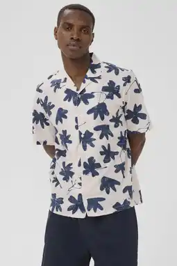 Wehkamp Matinique katoenen regular fit overhemd met print - offwhite aanbieding