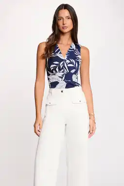 Wehkamp Morgan mouwloze top donkerblauw aanbieding