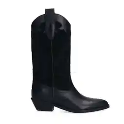 Wehkamp Sacha leren cowboylaarzen zwart aanbieding