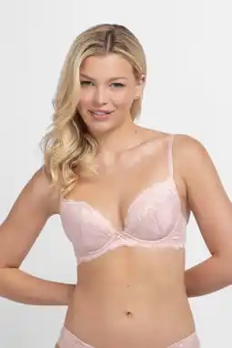 Wehkamp Dorina voorgevormde beugelbh Perfect Lace lichtroze aanbieding
