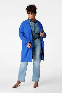 Wehkamp MS Mode manteljas blauw aanbieding