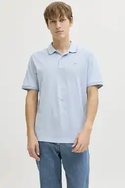 Wehkamp JJ REBEL regular polo lichtblauw aanbieding