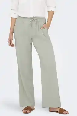 Wehkamp JDY wide leg regularwaist casual broek grijsblauw aanbieding