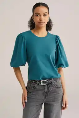 Wehkamp WE Fashion T-shirt petrol aanbieding