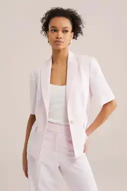 Wehkamp WE Fashion regular blazer lichtroze aanbieding