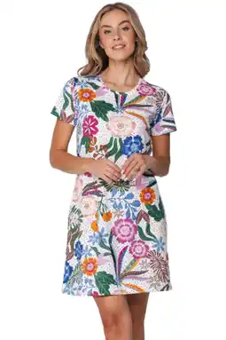 Wehkamp Rebelle nachthemd wit/multi aanbieding