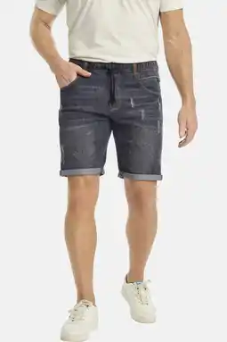 Wehkamp Jan Vanderstorm +FIT Collectie loose fit short LAMBRIT Plus Size grijs aanbieding