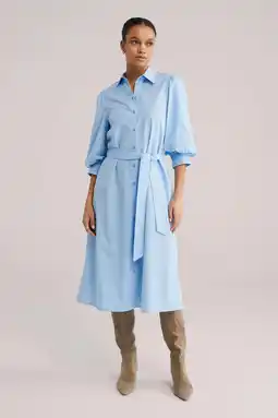 Wehkamp WE Fashion blousejurk lichtblauw aanbieding