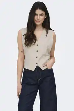 Wehkamp ONLY regular blazer beige aanbieding