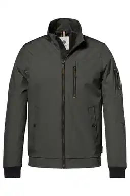 Wehkamp District softshell jas donkergroen aanbieding