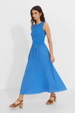 Wehkamp Ruby maxi combi jurk blauw aanbieding