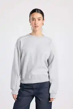 Wehkamp America Today sweater grijs aanbieding