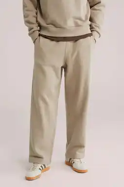 Wehkamp WE Fashion Blue Ridge regular joggingbroek beige aanbieding