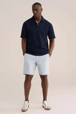 Wehkamp WE Fashion regular polo donkerblauw aanbieding