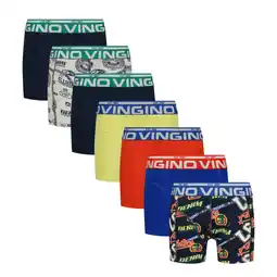 Wehkamp Vingino boxershort - donkerblauw/multicolor (set van 7) aanbieding