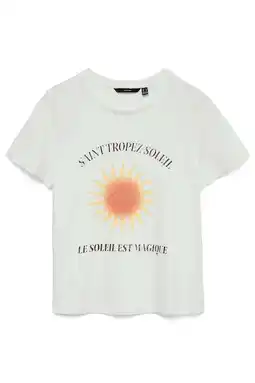 Wehkamp VERO MODA T-shirt wit aanbieding